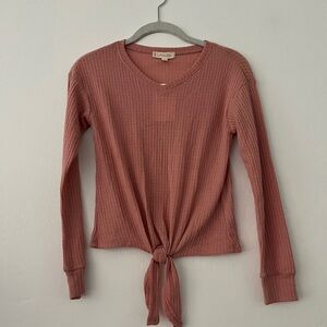 Walking On Sunshine Waffle Knit T-Shirt